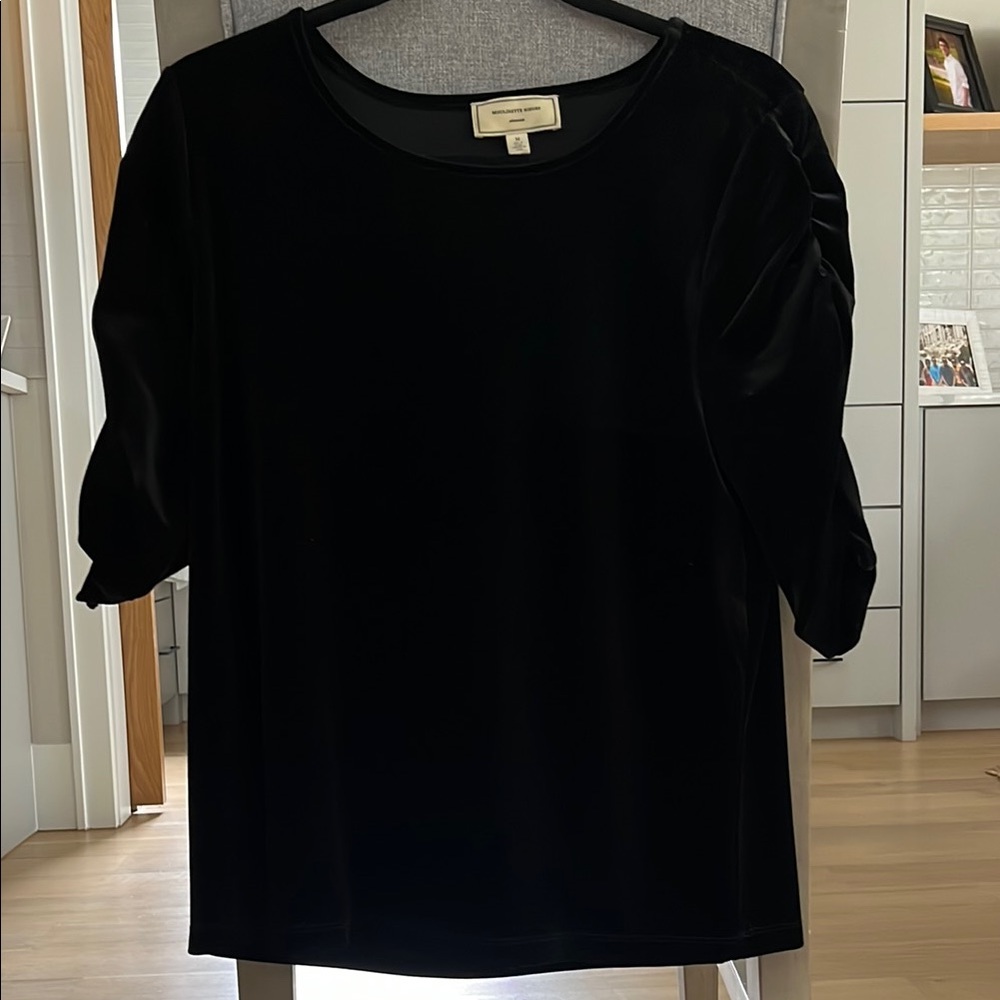Black Velvet Blouse